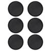 Argon Tableware Round Serving Trays - 27.5cm Reusable Non Slip Stackable Rubberized Surface Platter Food Drinks Tray - Set Of 6
