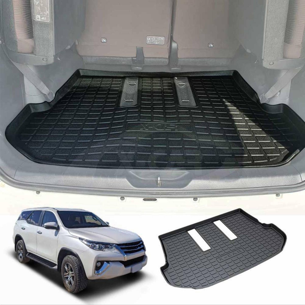 Boot Liner for Toyota Fortuner 2015 2024 Heavy Duty Cargo Trunk Mat Luggage Tray Bunnings Australia