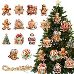 Catzon 24Pcs Gingerbread Man Decorations for Christmas Tree