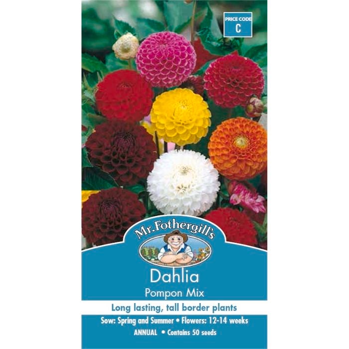 Mr Fothergill's Dahlia Pompon Mix Seeds
