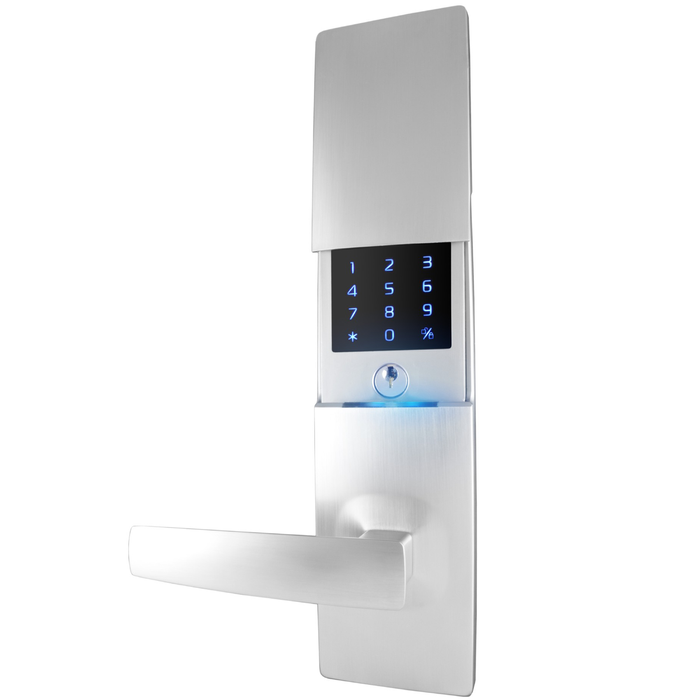 Gainsborough Brushed Satin Chrome Freestyle Wi-Fi Smart Lock TRILOCK