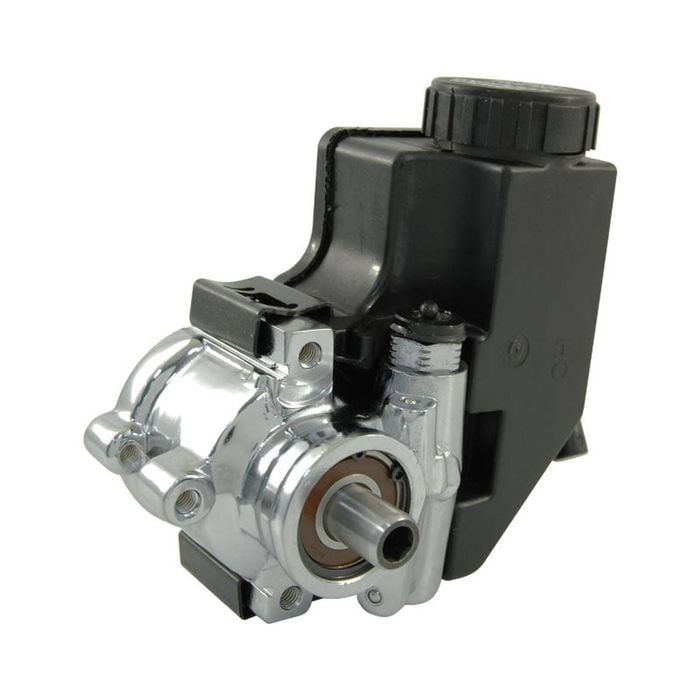 Power Steering Pump GM Type 2 with Reservoir, Chrome Housing, Universal