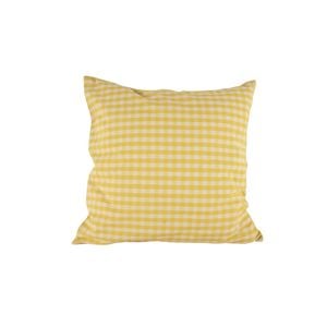 Maine & Crawford Cyrene 50x50cm Cotton Gingham Cushion - Pastel Yellow