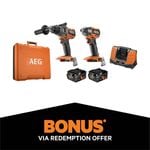 AEG 18V 5.0Ah 2 Piece FUSION Heavy Duty FORCE Kit