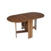 Costway Extendable Dining Side Table Wood Living Room, Brown