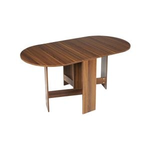 Costway Extendable Dining Side Table Wood Living Room, Brown