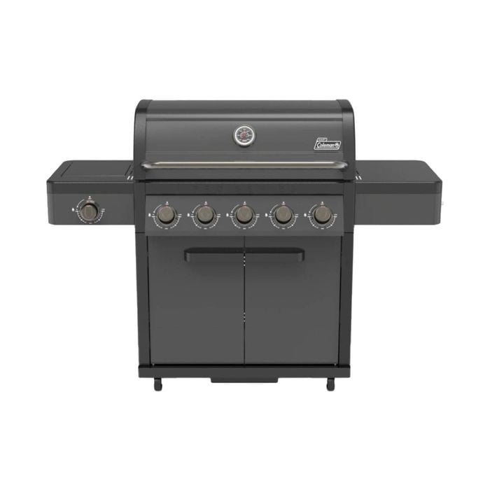 Coleman Pro Series 5-burner Bbq On Cart Matte Black