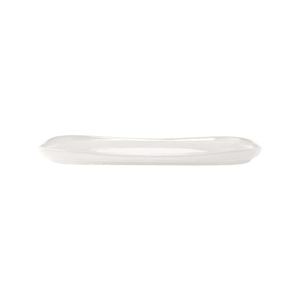 Share Rectangular Stoneware Serving Platter 37x23x2.5cm White Alex Liddy
