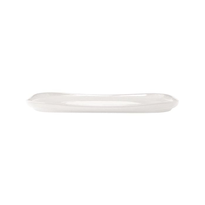 Share Rectangular Stoneware Serving Platter 37x23x2.5cm White Alex Liddy