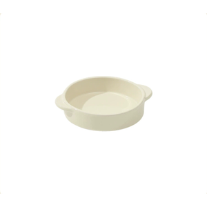 Dual-Handle Ceramic Pet Feeding Bowl/350ml/White