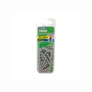 Zenith 8G x 30mm Galvanised Button Head Stiching Timber Screws - 25 Pack