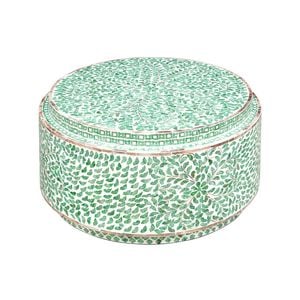Boho Floral Turquoise Coffee Table