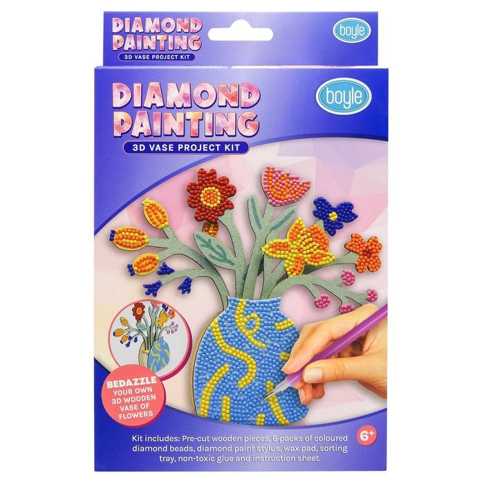 Boyle Diamond Painting 3D Vase Project Kit