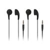 iLuv Black Bubble Gum 2 Childrens Music Earphones 2 Pack