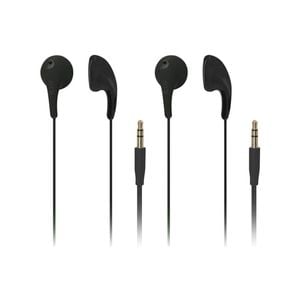 iLuv Black Bubble Gum 2 Childrens Music Earphones 2 Pack