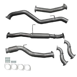 Ignite Exhausts Turbo Back For Isuzu Rc D-max 3l 3" No Cat With Hotdog Raw Aluminised Steel