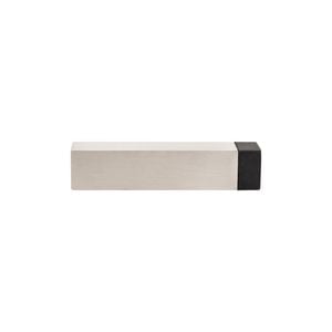 Zanda 80mm Brushed Nickel Square Skirting Fix Door Stop