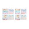 2x 4pc Lvd Beach Sayings Sealed Square Ceramic Coaster Set Tableware 10x10cm