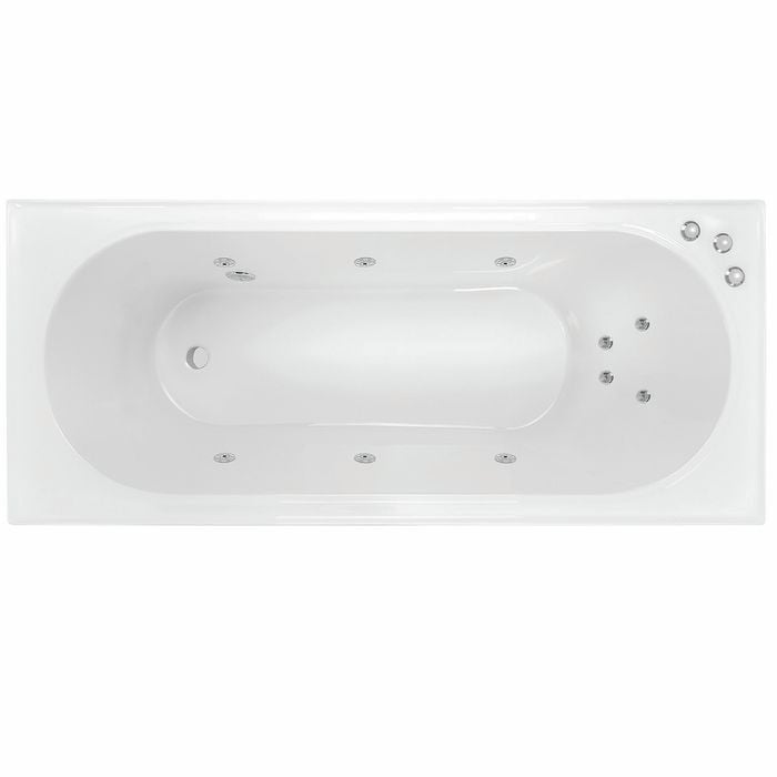 Decina 1665mm Turin 10 Jet Santai Spa Bath