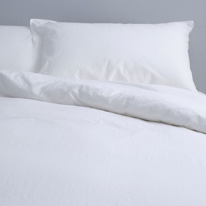Canningvale Vintage Softwash Size Double Quilt Cover Set White