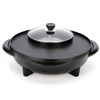 2 in 1 Electric Stone Coated Teppanyaki Grill Plate Steamboat Hotpot 36 cm