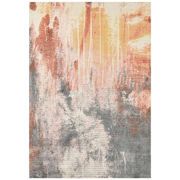 The Rug Connection Urban 568 Rust 160x110cm - Small Printed And Hand Carved Indoor Floor Rug