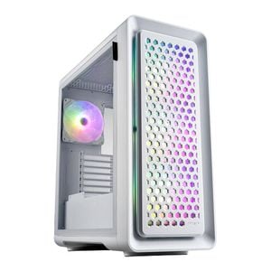 Fsp Cut593p Tempered Glass Rgb Atx Computer Case - White [cut593p White]