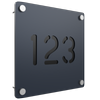 ProtectorAl 280 x 280mm Deep Ocean Aluminium Cut Through Custom House Sign
