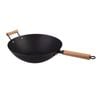 Dline Black Carbon Steel Pre-seasoned Wok 35.5cm