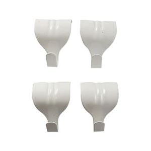 Everhang 10kg White Picture Hanging Moulding Hook - 4 Pack