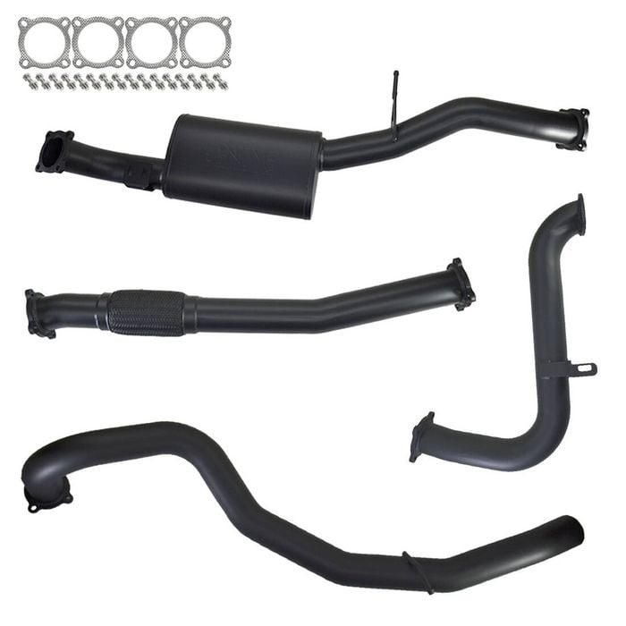 Ignite Exhausts Turbo Back For Nissan Gu Patrol 3l Wagon 3" No Cat With Muffler 409 Stainless Steel