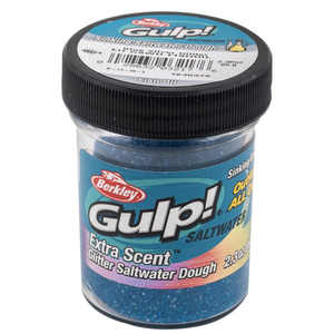 Berkley Gulp Saltwater Paste Dough Fishing Bait Fish Oil Blue Silver Glitter