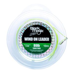 Black Magic Wind On Tough Trace Monofilament Fishing Leader 80lb