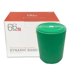 Dynamic Resistance Band 46m Roll - Premium Exercise Bands for Rehabilitation & Fitness - Firm - Green