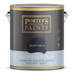 Porter's 4L Yacht Race Eggshell Finish Broadwall Washable Paint - 4L