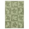 Loopsie-290cm X 190cm-knightsbridge Printed Green Washable Rug