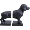 LVD Bookends Pair Resin Daschound Dog Home/Office Decor 32cm Black