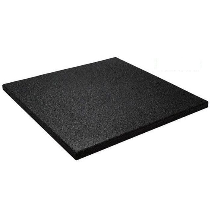 Brixx Commercial Rubber Flooring Black - 15mm Gym Mats (1m X 1m)
