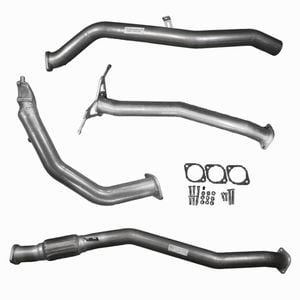 Ignite Exhausts Turbo Back For Nissan D22 Navara 3l 3" No Cat With Pipe Raw Aluminised Steel