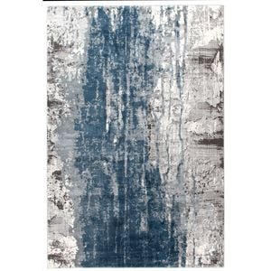 The Rug Connection Chic 1733 Mid Blue 290x200cm - Large Pet Friendly Indoor Floor Rug