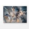 Blue & Gold Abstract Print 100% Australian Made 120x90cm (Stretched Canvas)