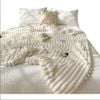 Anycozy Cream White Faux Rabbit Fur Winter Blanket 150x200cm