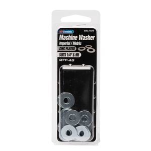 Zenith 1/4" M6 Zinc Plated Machine Washer  - 46 Pack