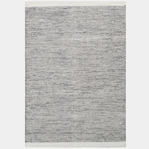 Handwoven Boondi Wool Rug-Ivory/Black-160x230cm