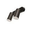 Brilliant Lighting 240V Black Coolum Twin Wall Light