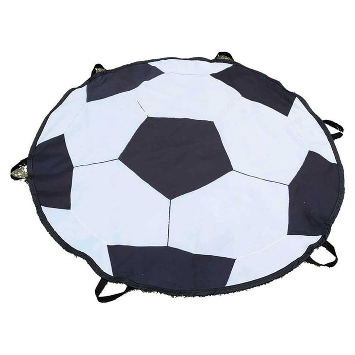 1.5m Diameter Ripstop Soccer Play Parachute With 6 Handles