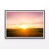 Empty Grassland and Sunset  Print 100% Australian Made 120x90cm  (Poster)