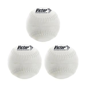 3PK Victor Sports Baseball Rubber Kapok Practice Training Ball 9 In