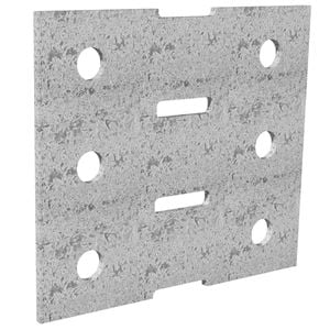 Dunnings 120 x 105mm M10 Galvanised Bracket Plate