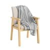 SOGA Charcoal Gray Geometric Swirl Throw Blanket 130x180cm Polyester